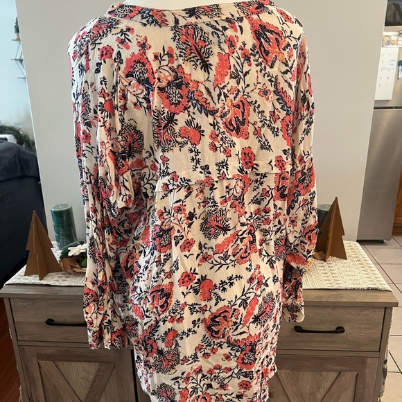 Nine West jeans scallop shell botanical shirt - Picture 4 of 4